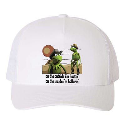 Hootin And Hollerin Funny Puppet Yupoong Adult 5-Panel Trucker Hat