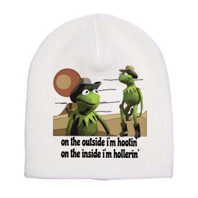 Hootin And Hollerin Funny Puppet Short Acrylic Beanie