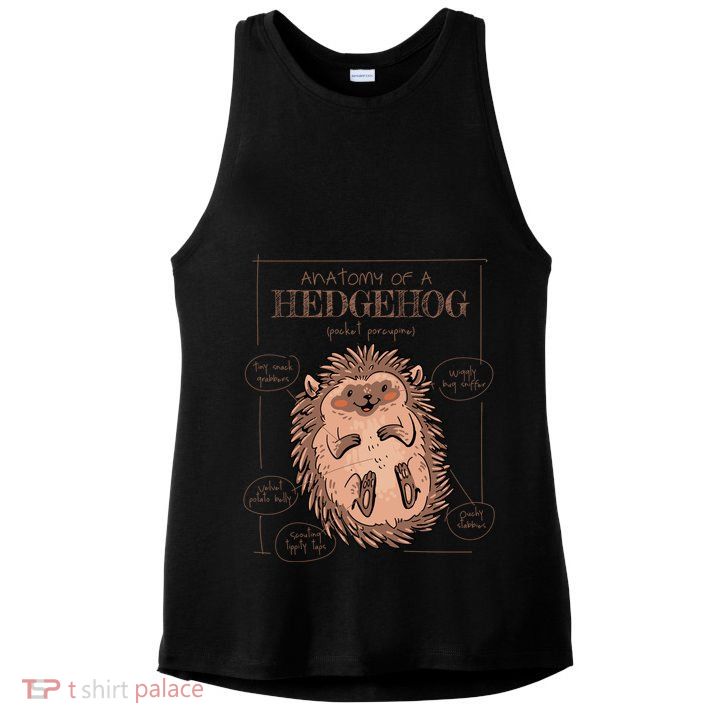 Hedgehog Anatomy Ladies PosiCharge Tri-Blend Wicking Tank