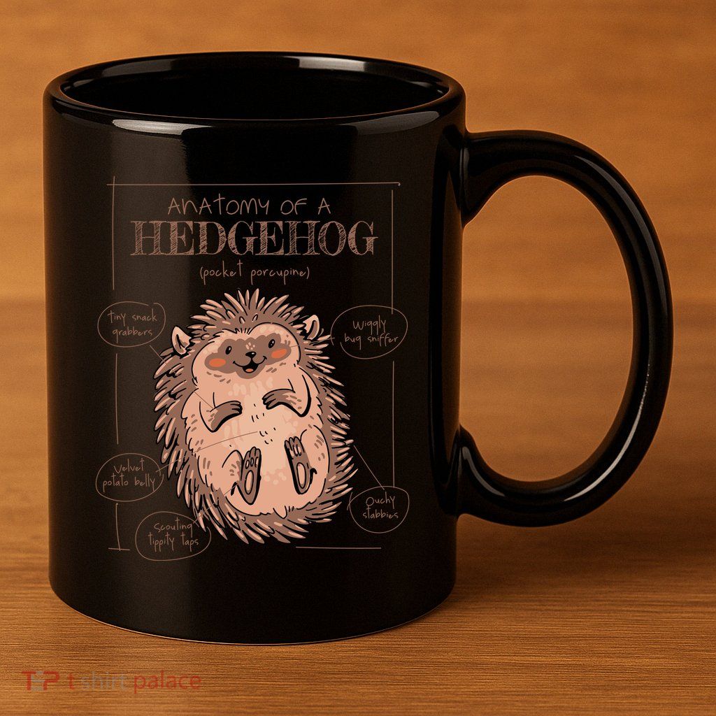 Hedgehog Anatomy 11oz C Handle Ceramic Mug