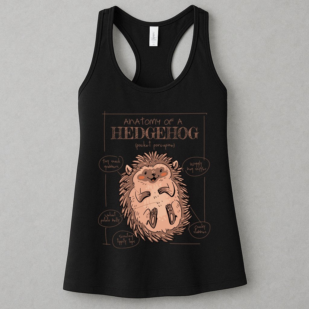 Hedgehog Anatomy Womens Tank Top