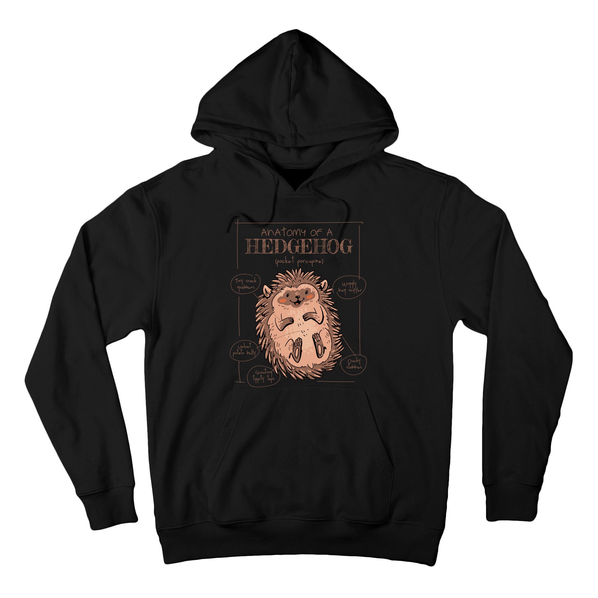 Hedgehog Anatomy Tall Hoodie