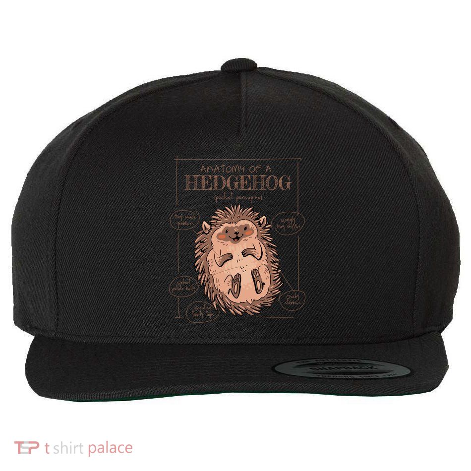 Hedgehog Anatomy Wool Snapback Cap