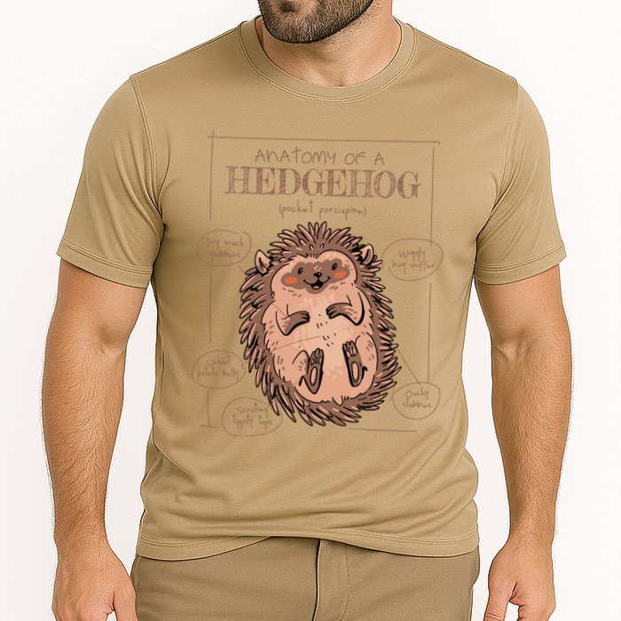 Hedgehog Anatomy Cooling Performance Crew T-Shirt