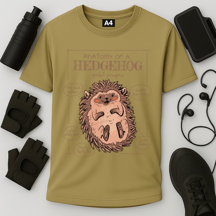 Hedgehog Anatomy Cooling Performance Crew T-Shirt
