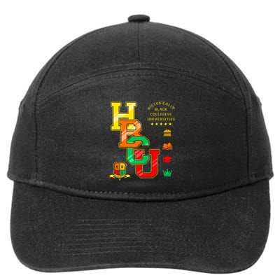 Hbcu Apparel Historically Black Colleges Universities Grad 7-Panel Snapback Hat