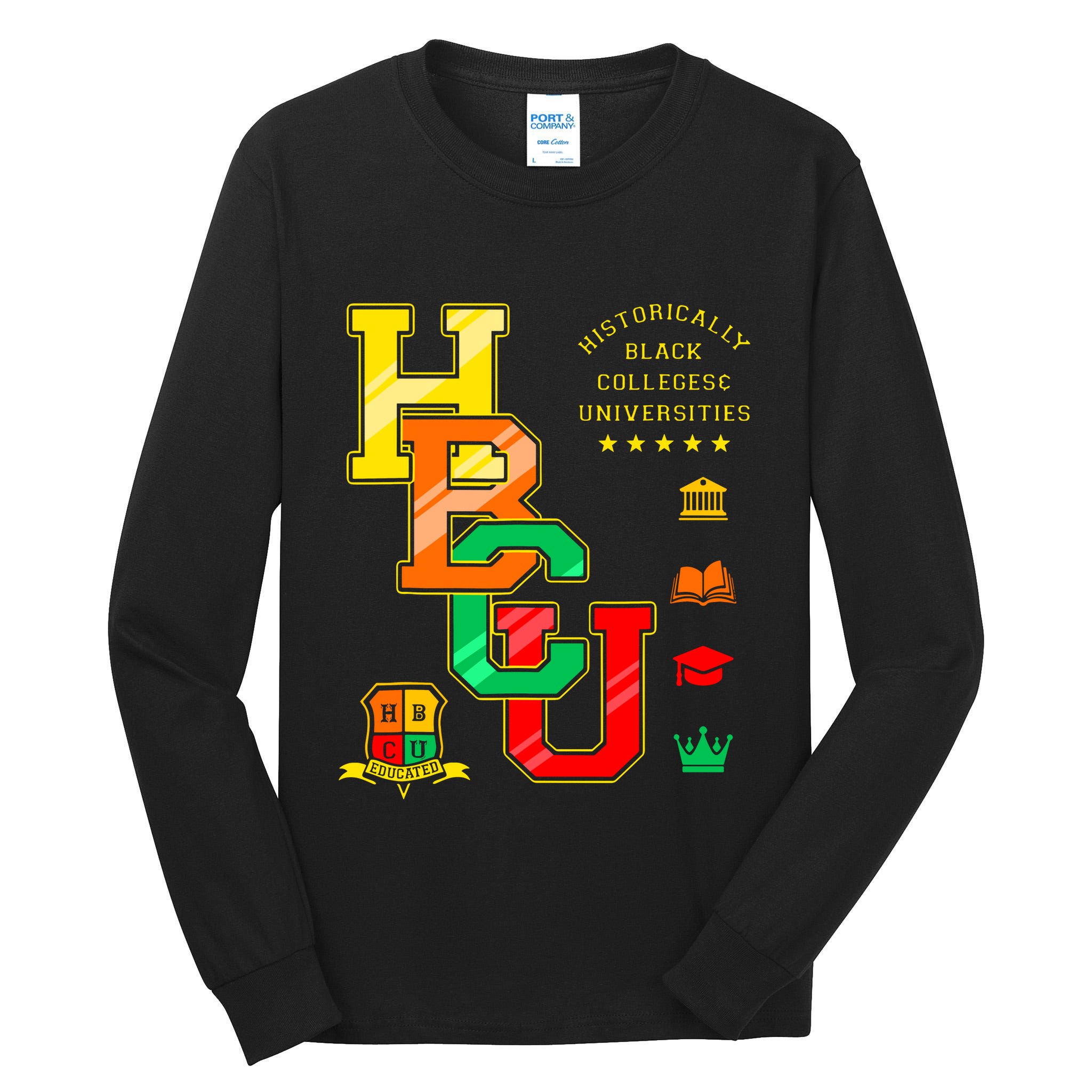 Hbcu Apparel Historically Black Colleges Universities Grad Tall Long Sleeve T-Shirt