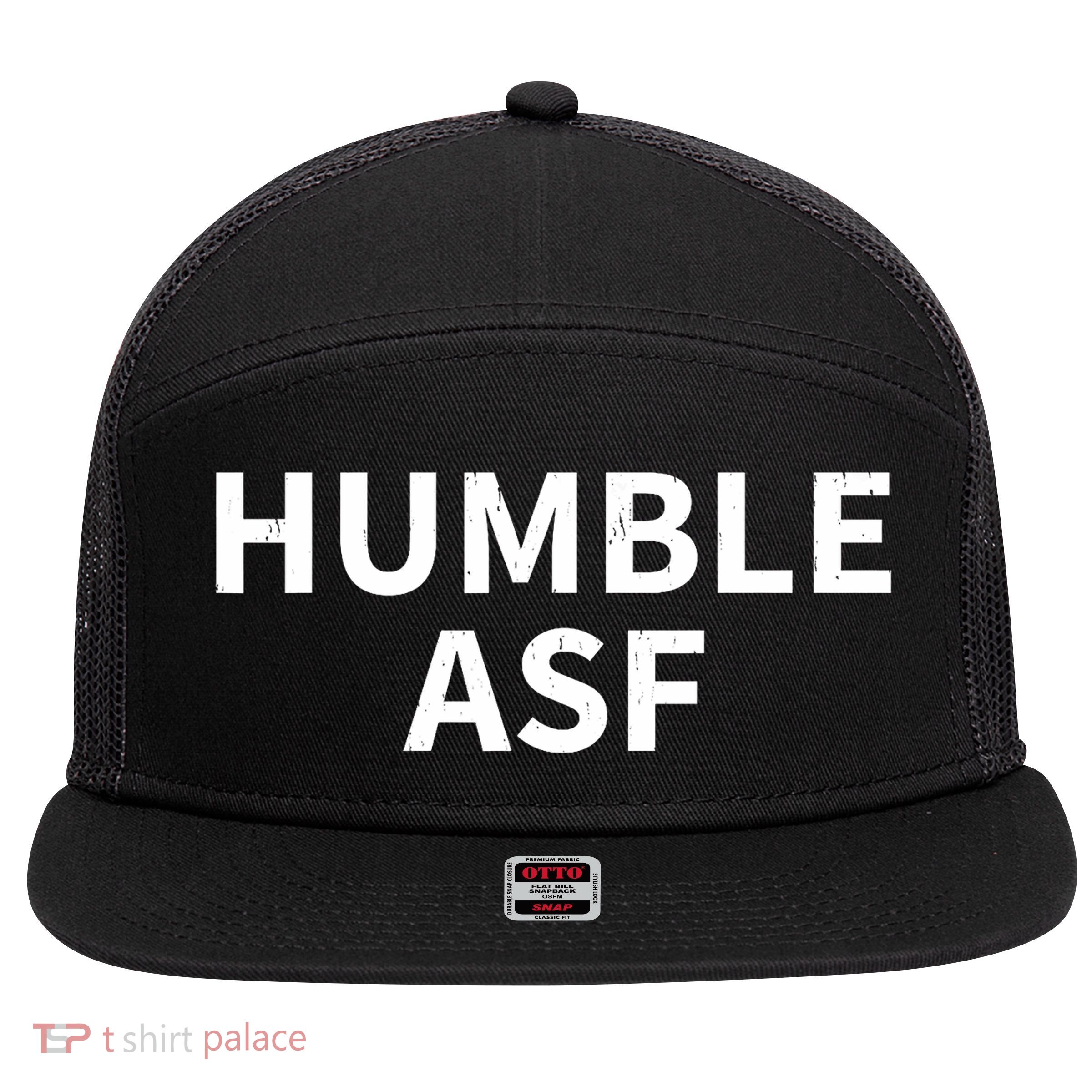 Humble Asf 7 Panel Mesh Trucker Snapback Hat