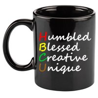 Hbcu African Humbled Blessed Creative Unique History Month Cool Gift 11oz C Handle Ceramic Mug