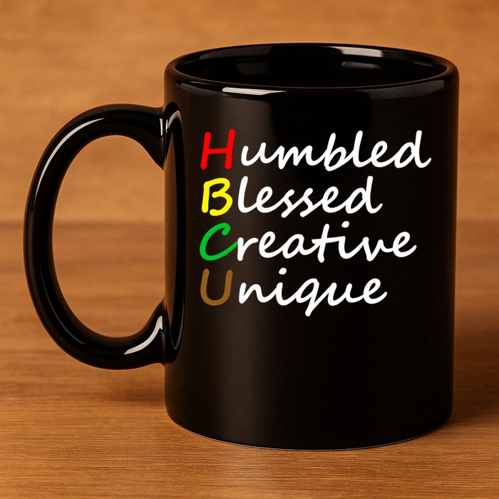 Hbcu African Humbled Blessed Creative Unique History Month Cool Gift 11oz C Handle Ceramic Mug