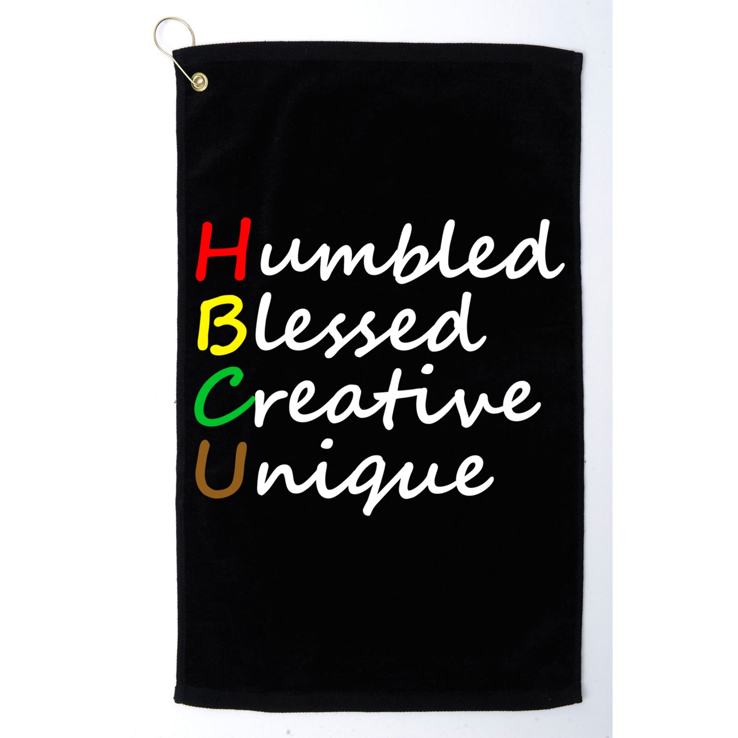 Hbcu African Humbled Blessed Creative Unique History Month Cool Gift Golf Towel