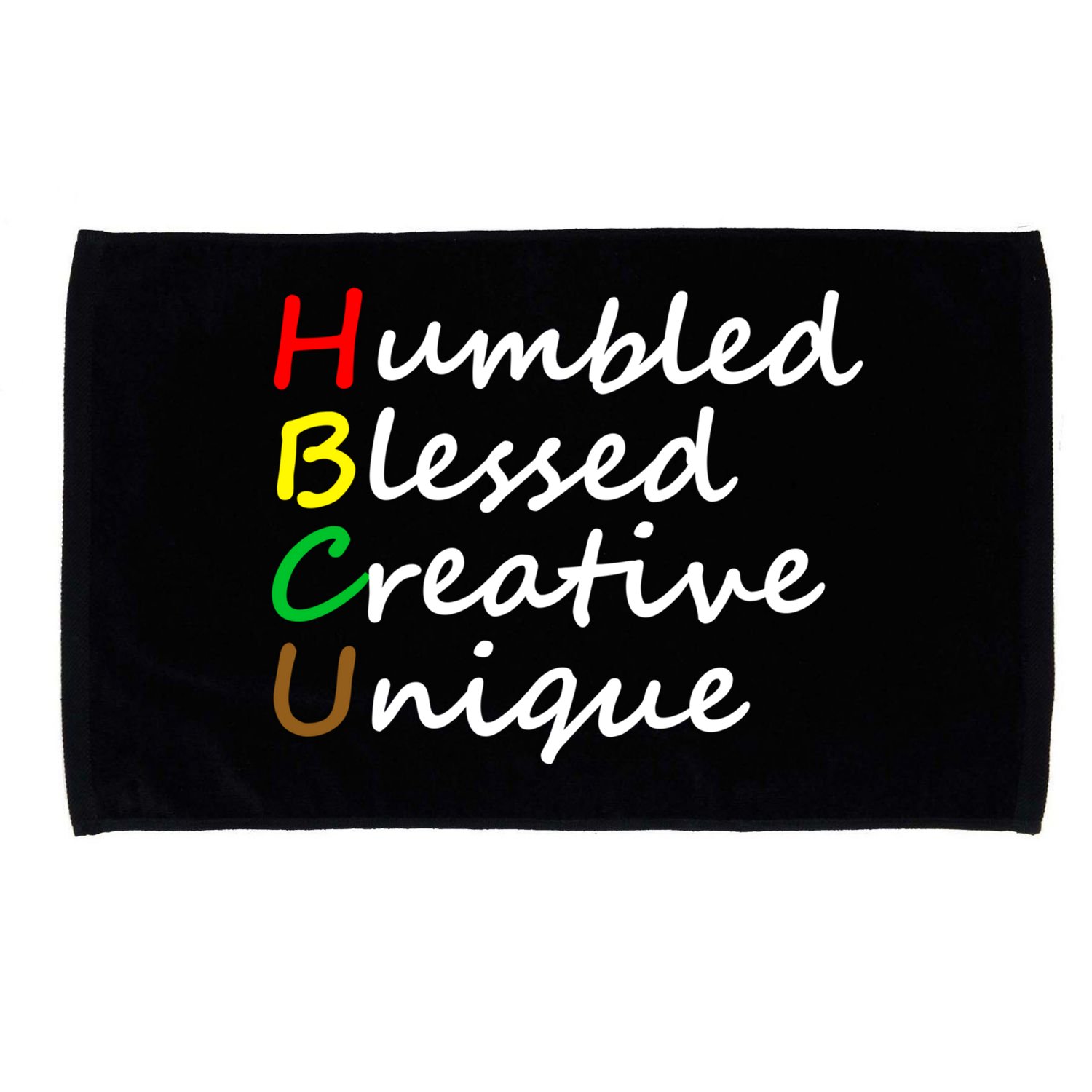 Hbcu African Humbled Blessed Creative Unique History Month Cool Gift Microfiber Hand Towel
