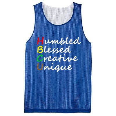 Hbcu African Humbled Blessed Creative Unique History Month Cool Gift Mesh Reversible Basketball Jersey Tank