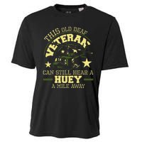 Hear A Huey A Mile Away Helicopter Pilot Vietnam Veteran Cooling Performance Crew T-Shirt