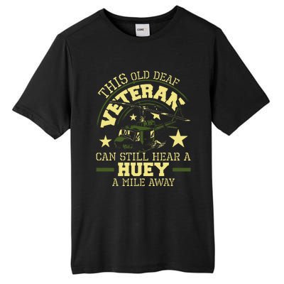 Hear A Huey A Mile Away Helicopter Pilot Vietnam Veteran Tall Fusion ChromaSoft Performance T-Shirt