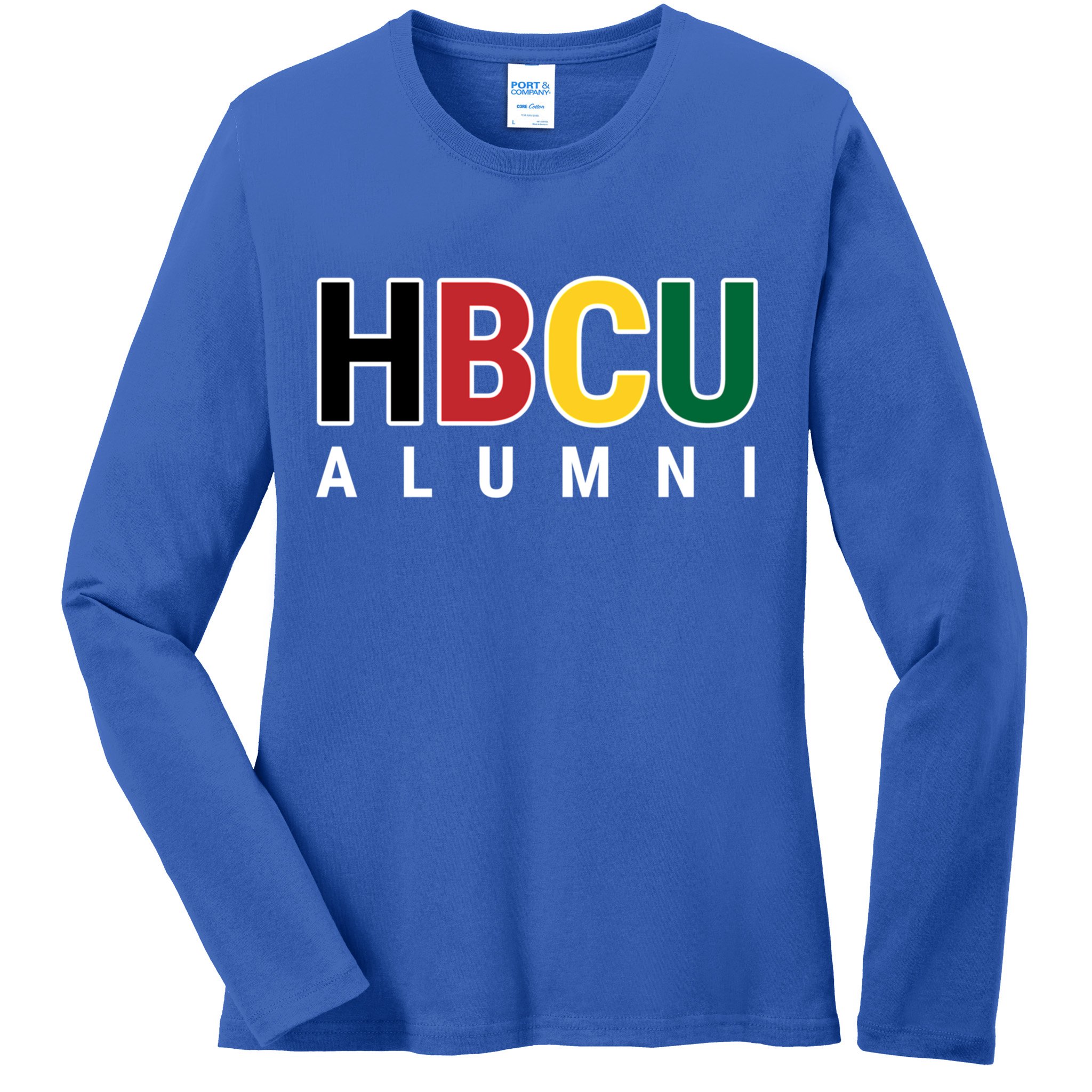 Hbcu Alumni Historically Black College Student Graduate Gift Ladies Long Sleeve Shirt