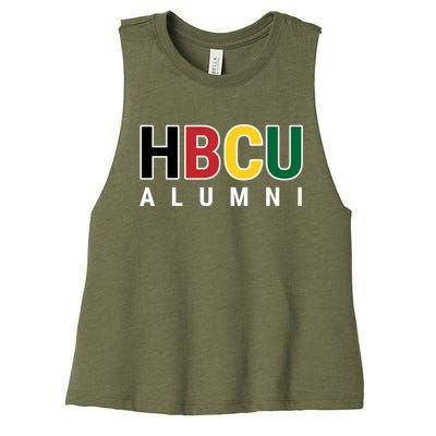 Hbcu Alumni Historically Black College Student Graduate Gift Women's Racerback Cropped Tank