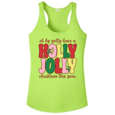 Have A Holly Jolly Christmas This Year Holiday Ladies PosiCharge Competitor Racerback Tank