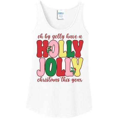 Have A Holly Jolly Christmas This Year Holiday Ladies Essential Tank