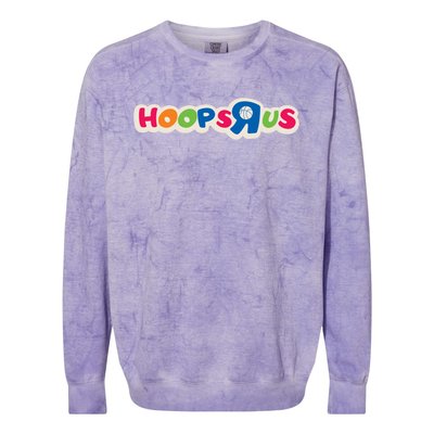 Hooper Apparel Hoops R Us Funny Basketball Apparel Cute Gift Colorblast Crewneck Sweatshirt