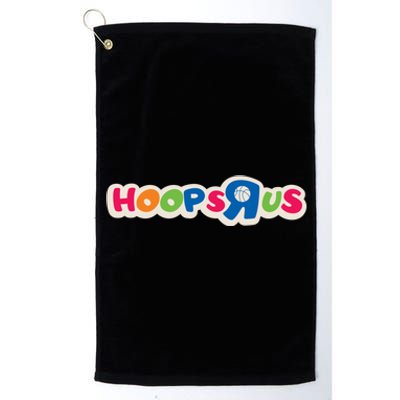 Hooper Apparel Hoops R Us Funny Basketball Apparel Cute Gift Platinum Collection Golf Towel