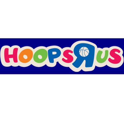 Hooper Apparel Hoops R Us Funny Basketball Apparel Cute Gift Bumper Sticker