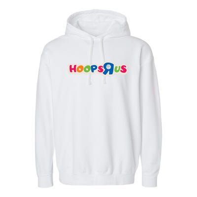 Hooper Apparel Hoops R Us Funny Basketball Apparel Cute Gift Garment-Dyed Fleece Hoodie