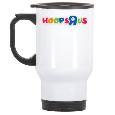 Hooper Apparel Hoops R Us Funny Basketball Apparel Cute Gift Stainless Steel Travel Mug