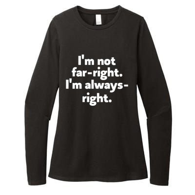 Hazel Appleyard Im Not Fa Right Im Always Right Womens CVC Long Sleeve Shirt