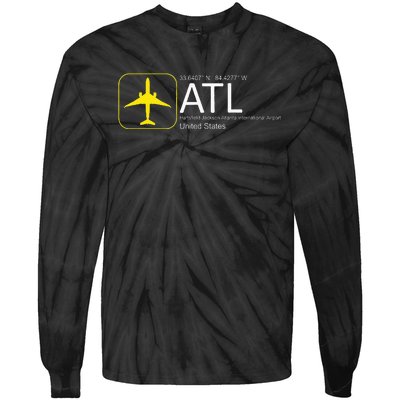 Hartsfield–Jackson Atlanta International Airport Tie-Dye Long Sleeve Shirt