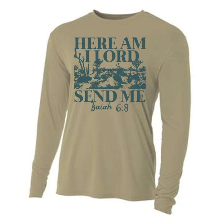 Here Am I Lord Send Me Cooling Performance Long Sleeve Crew