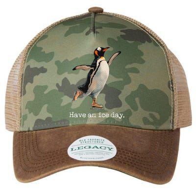 Have An Ice Day Girl Ice Skating Outfit Funny Figure Skating Legacy Tie Dye Trucker Hat