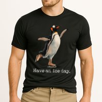 Have An Ice Day Girl Ice Skating Outfit Funny Figure Skating Cooling Performance Crew T-Shirt