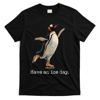 Have An Ice Day Girl Ice Skating Outfit Funny Figure Skating T-Shirt
