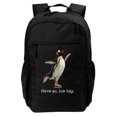 Have An Ice Day Girl Ice Skating Outfit Funny Figure Skating Backpack