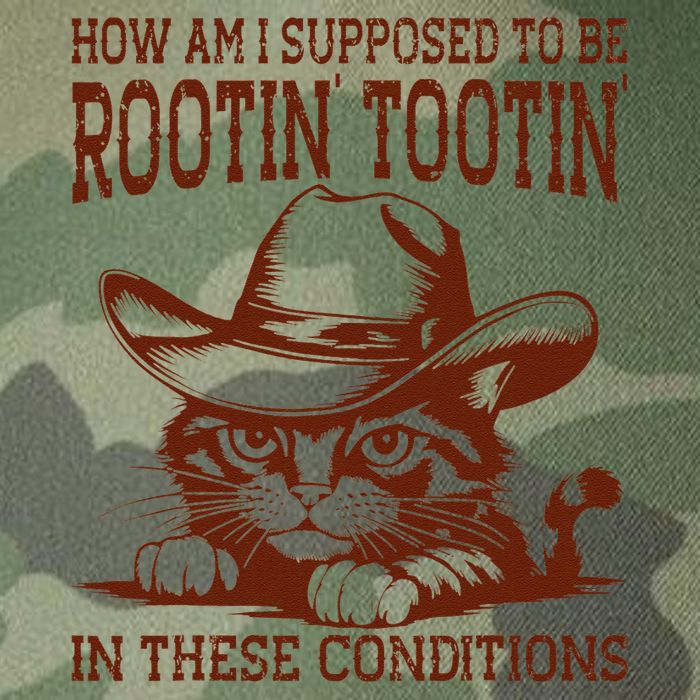 How Am I Supposed To Be Rootin Tootin Funny Cat Cowboy Legacy Tie Dye Trucker Hat