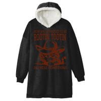 How Am I Supposed To Be Rootin Tootin Funny Cat Cowboy Hooded Wearable Blanket