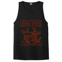 How Am I Supposed To Be Rootin Tootin Funny Cat Cowboy PosiCharge Competitor Tank