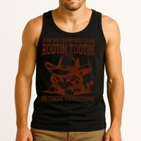 How Am I Supposed To Be Rootin Tootin Funny Cat Cowboy Tank Top