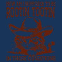 How Am I Supposed To Be Rootin Tootin Funny Cat Cowboy Infant Baby Jersey Bodysuit