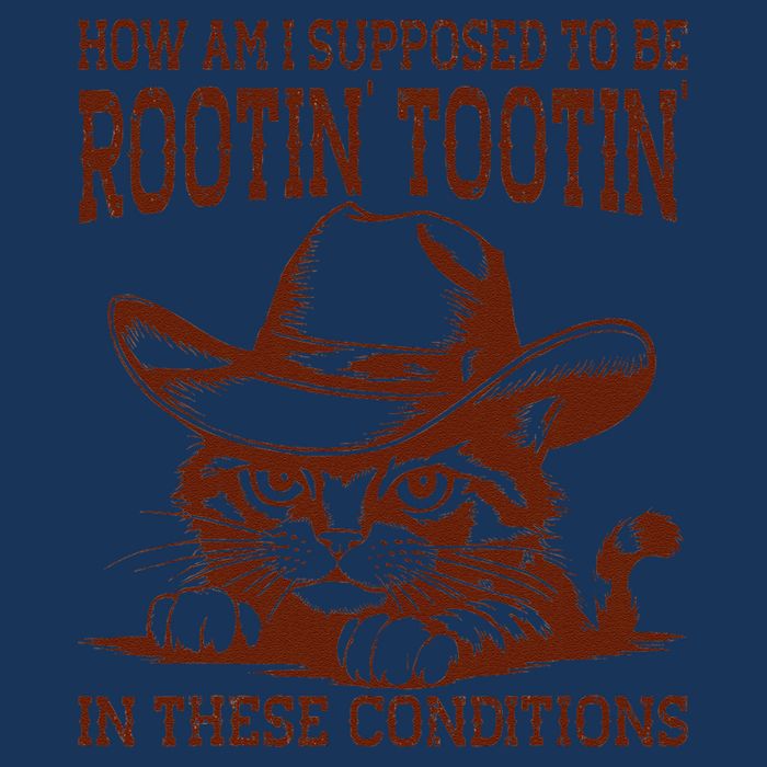 How Am I Supposed To Be Rootin Tootin Funny Cat Cowboy Infant Baby Jersey Bodysuit