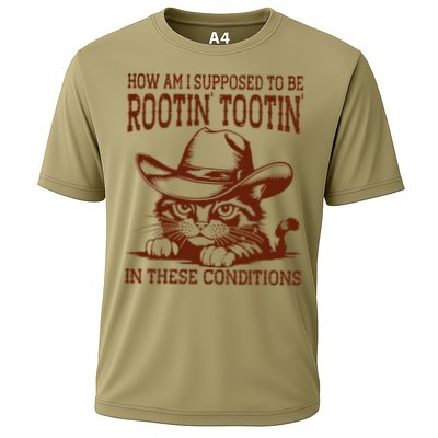 How Am I Supposed To Be Rootin Tootin Funny Cat Cowboy Performance Shirt