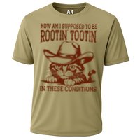 How Am I Supposed To Be Rootin Tootin Funny Cat Cowboy Performance Shirt