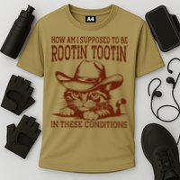 How Am I Supposed To Be Rootin Tootin Funny Cat Cowboy Performance Shirt