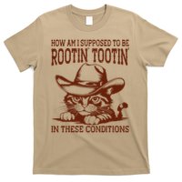 How Am I Supposed To Be Rootin Tootin Funny Cat Cowboy T-Shirt