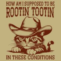 How Am I Supposed To Be Rootin Tootin Funny Cat Cowboy Mousepad