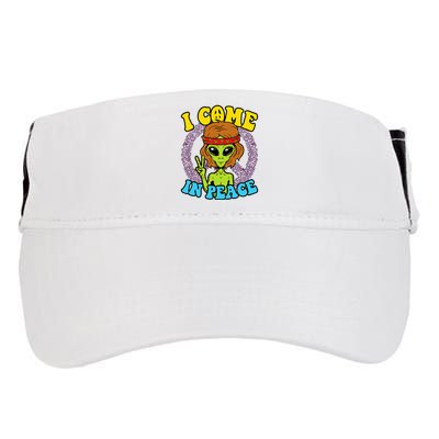 Hippie Alien I Come In Peace Sign Adult Drive Performance Visor