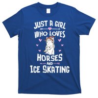 Horses And Ice Skating Funny Gift Cool Gift T-Shirt