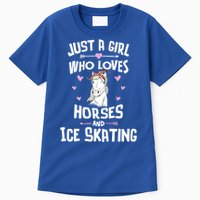 Horses And Ice Skating Funny Gift Cool Gift Tall T-Shirt