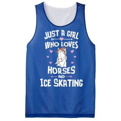 Horses And Ice Skating Funny Gift Cool Gift Mesh Reversible Basketball Jersey Tank